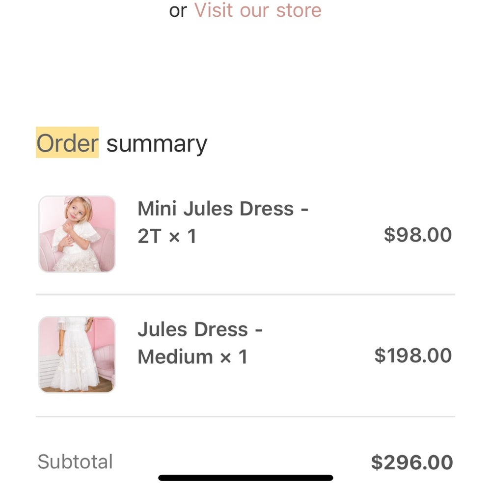 Mommy and Me Jules dresses Women’s size M girls size 2t - Picture 3 of 4